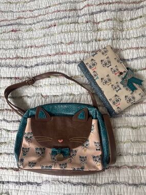 Kitty bag and wallet combo